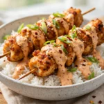 Bang Bang Chicken Skewer Bowls