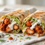 High Protein Buffalo Chicken Wrap