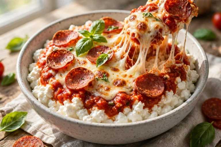 Cottage Cheese Pizza Bowl