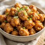 Honey Garlic Popcorn Chicken